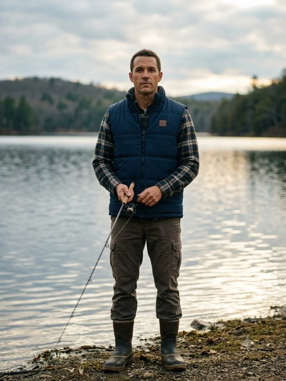 Field & Stream Navy Quilted Insulated Vest
